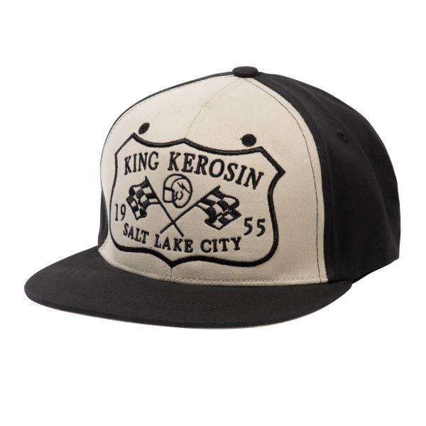 King Kerosin Herren Baseball Cap | Flat Brim Cap | Stickerei | Salt Lake City