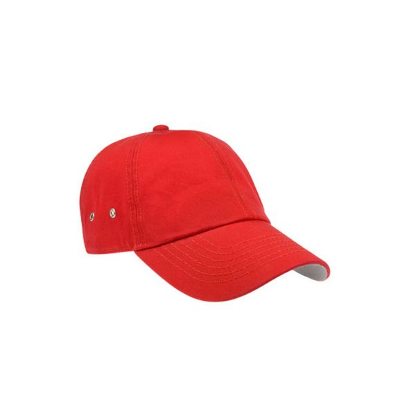 Unisex 6-Panel Cap Rot Baseball Cap Mütze